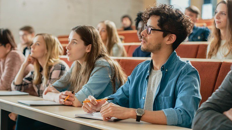 Students in lecture hall